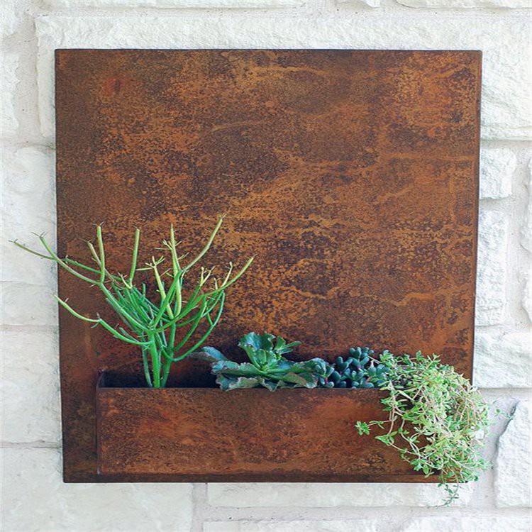 Blumentopf aus Cortenstahl