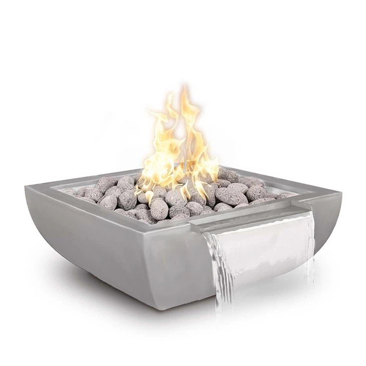 Unique Style Square Outdoor Water Fire Bowl