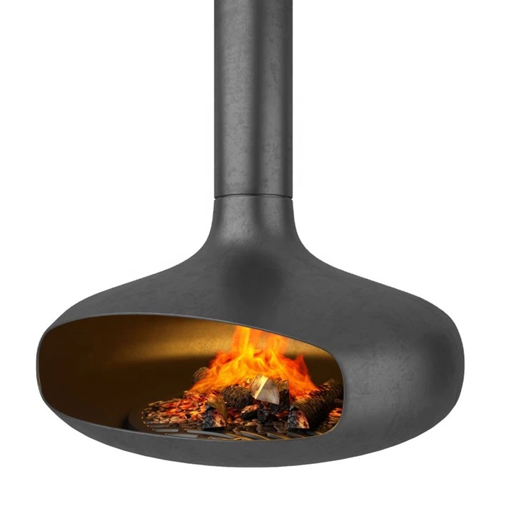 Hängekamin aus Holzkohle