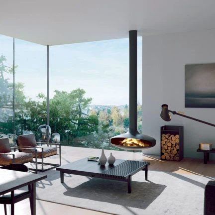 Wood Charcoal Hanging Fireplace