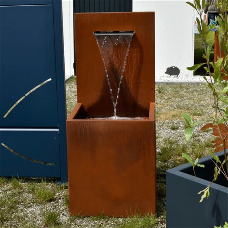 Outdoor Corten Steel Water Fountain suppliers